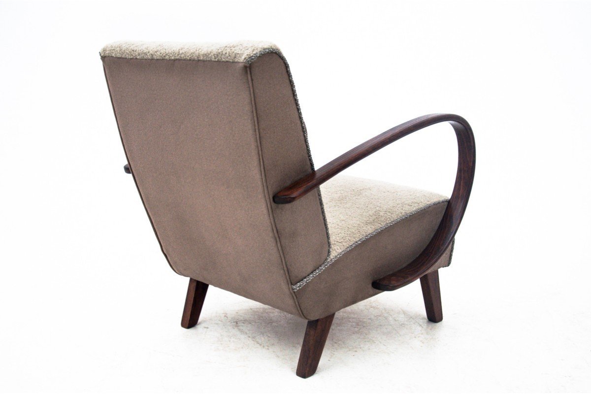 Art Deco Armchairs H-227, Czechoslovakia, 1930s. Project By J. Halabala. After Renovation-photo-2