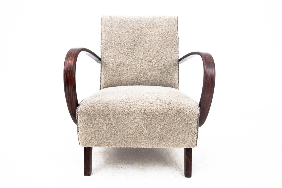 Art Deco Armchairs H-227, Czechoslovakia, 1930s. Project By J. Halabala. After Renovation-photo-8