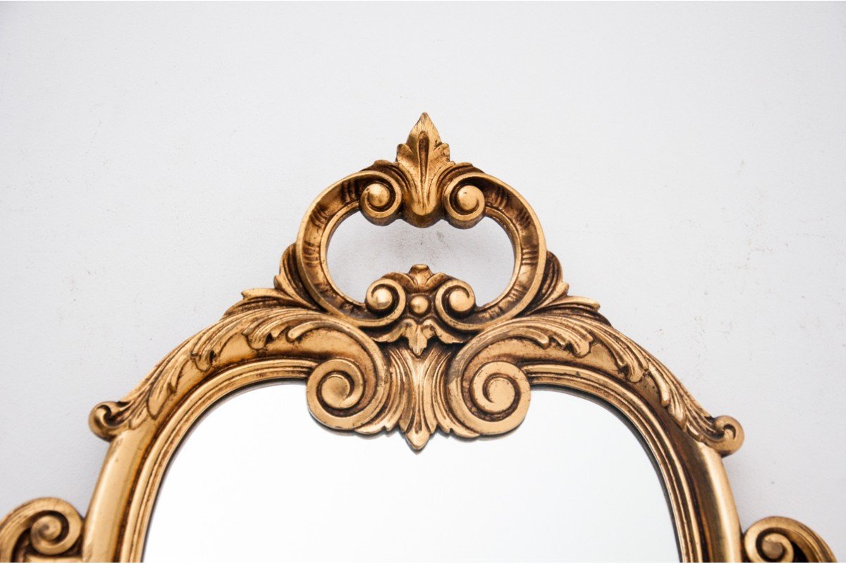 Mirror In A Golden Frame, Northern Europe, Early 20th Century.-photo-2