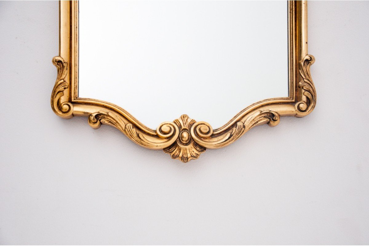 Mirror In A Golden Frame, Northern Europe, Early 20th Century.-photo-4