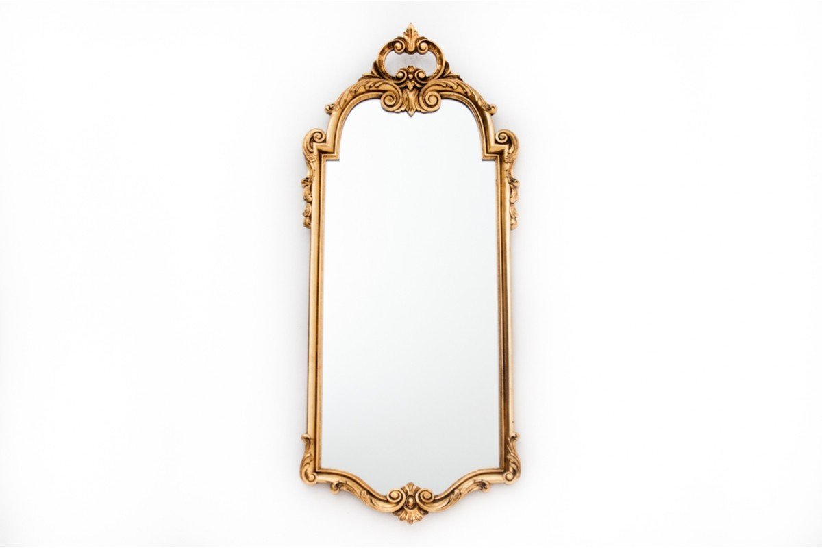 Mirror In A Golden Frame, Northern Europe, Early 20th Century.