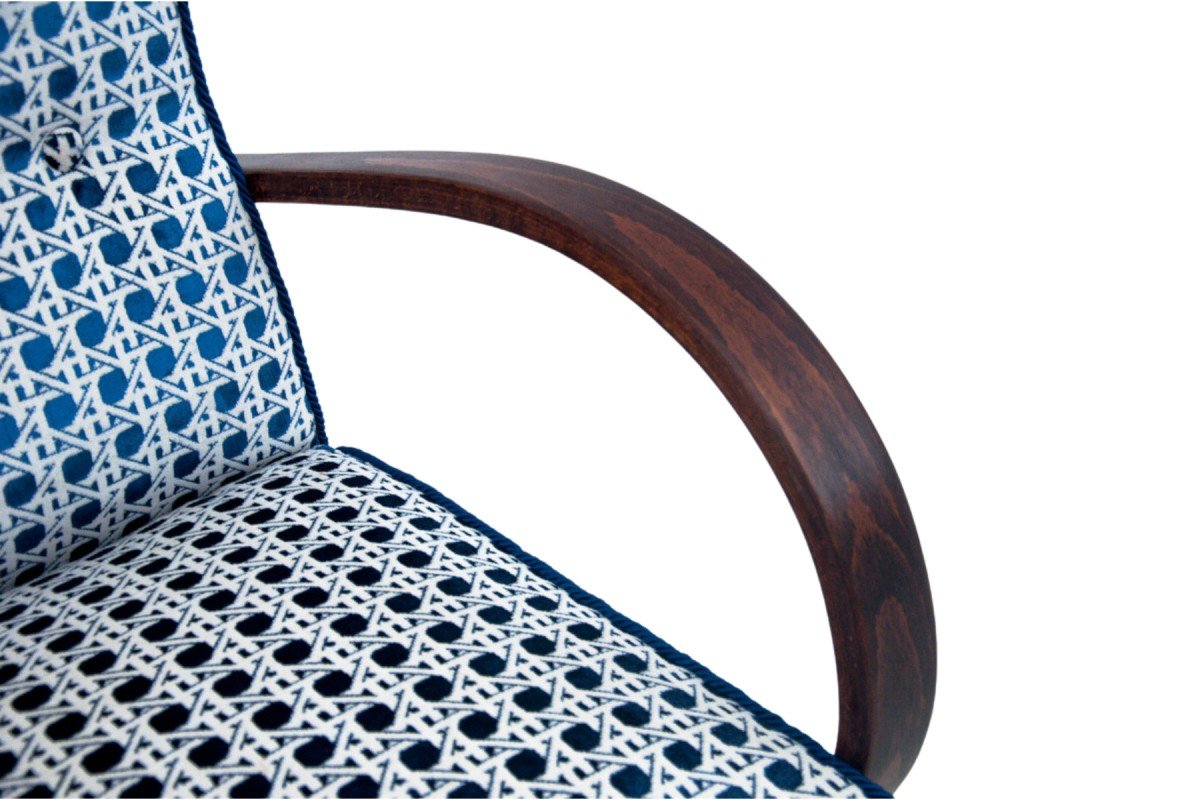 Pair Of Art Deco Armchairs From The 1930s. Armchairs Designed By J. Halabala.-photo-2
