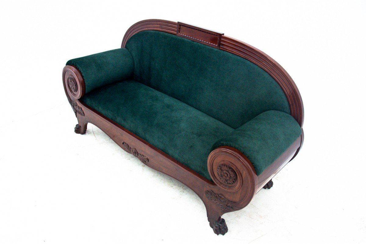Old Mahogany Sofa From Northern Europe, Circa 1880.-photo-4
