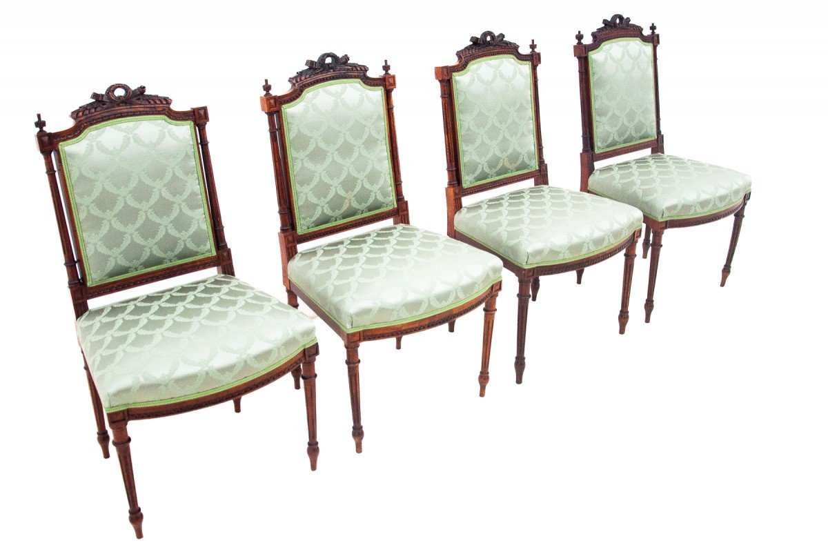 Four Rococo Style Chairs, France.-photo-2