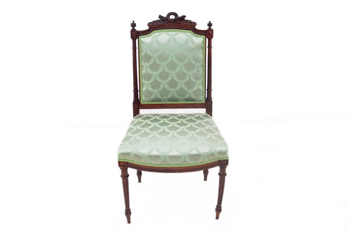 Four Rococo Style Chairs, France.-photo-4