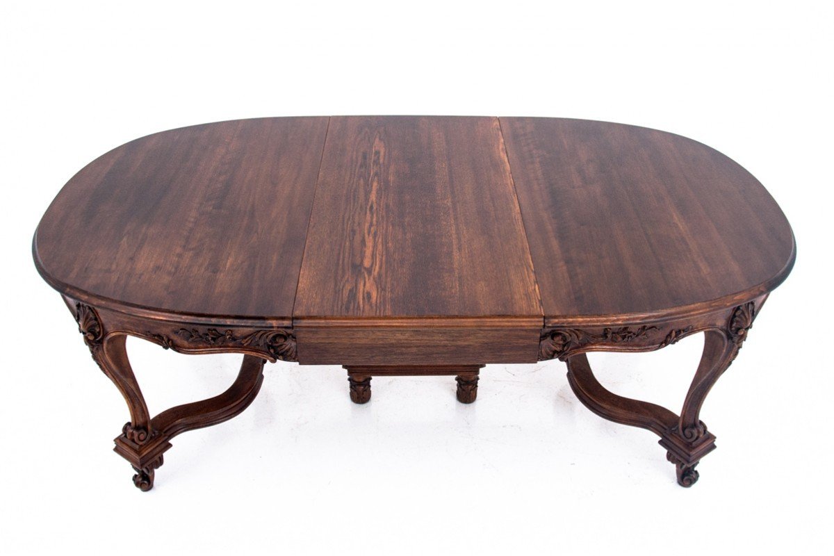 Antique Table From The End Of The 19th Century, Western Europe. After Renovation.-photo-7