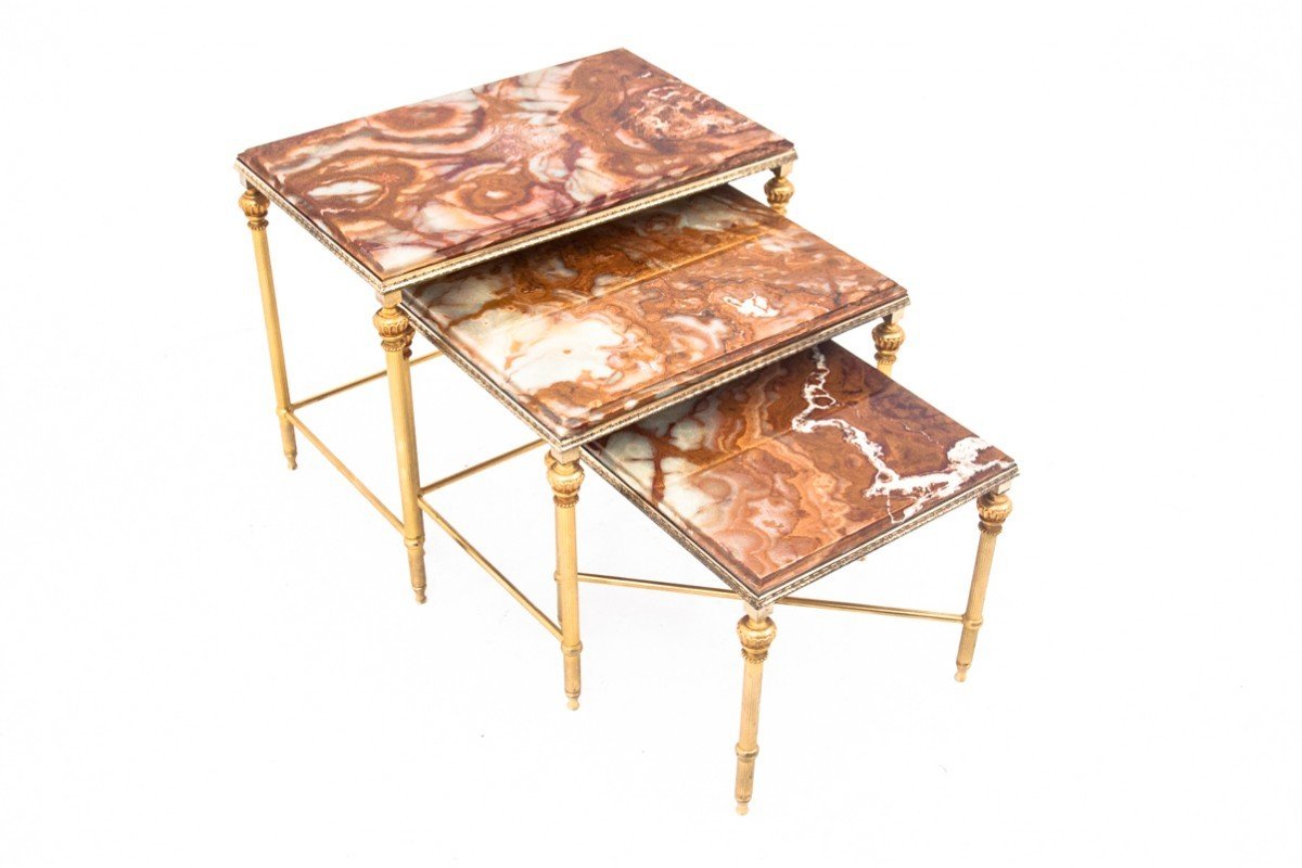 Set Of Tables With Marble Top, France