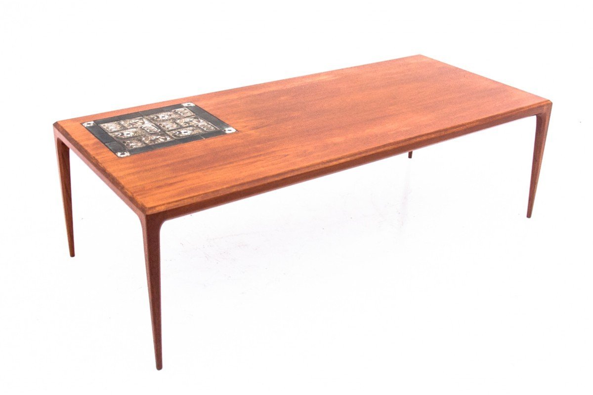 Teak Table, Denmark, 1960s. After Renovation.-photo-3