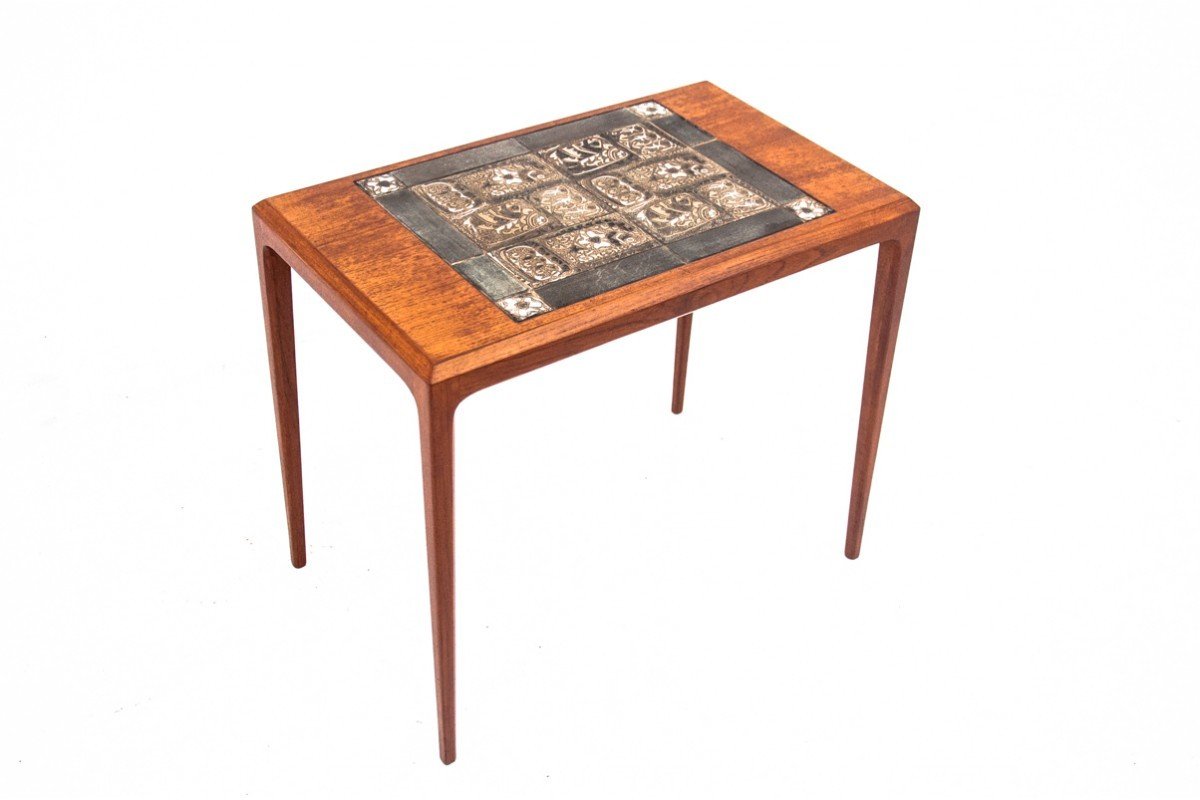 Ceramic Side Table, Denmark, 1960s. After Renovation.-photo-3