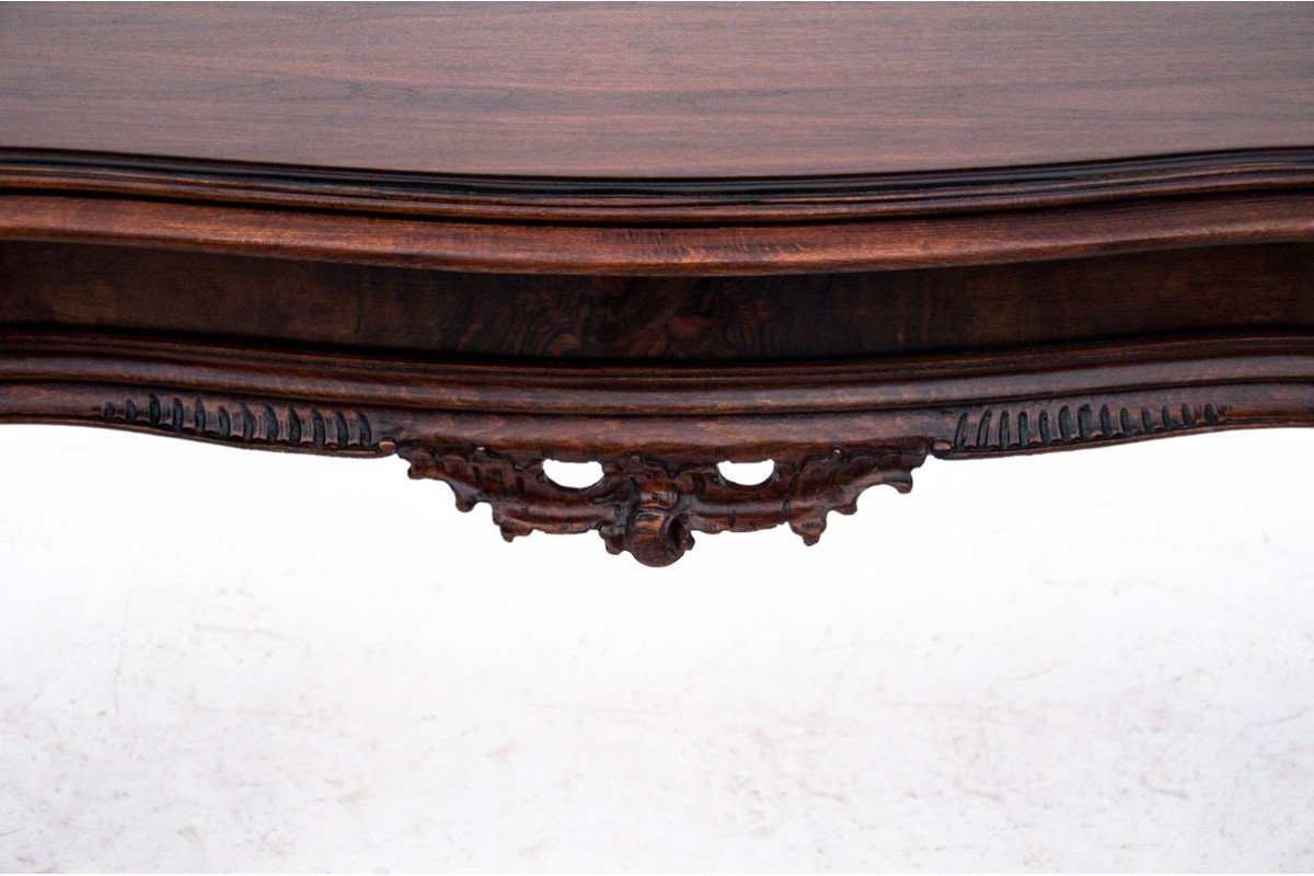 Richly Carved Table, Southern Europe, First Half Of The 20th Century. After Renovation.-photo-2