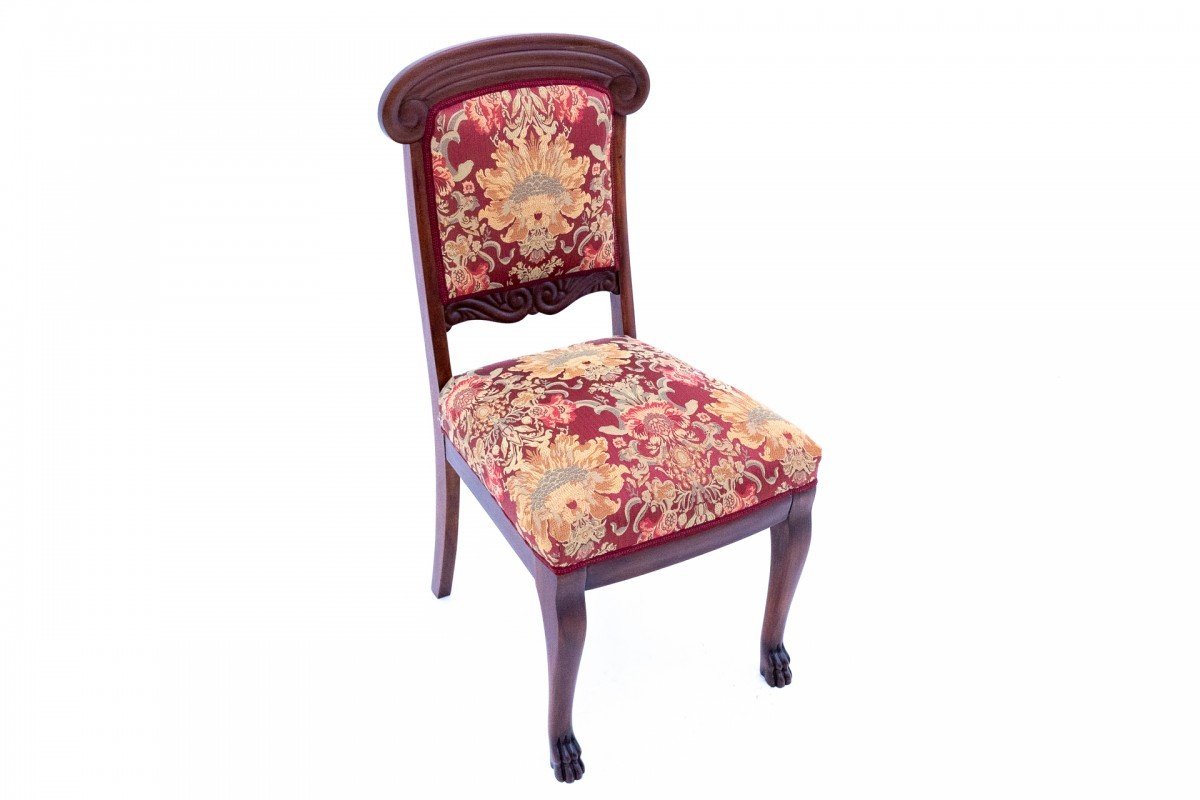 Chaise Ancienne, Europe Du Nord, Vers 1890. Après Rénovation.-photo-3