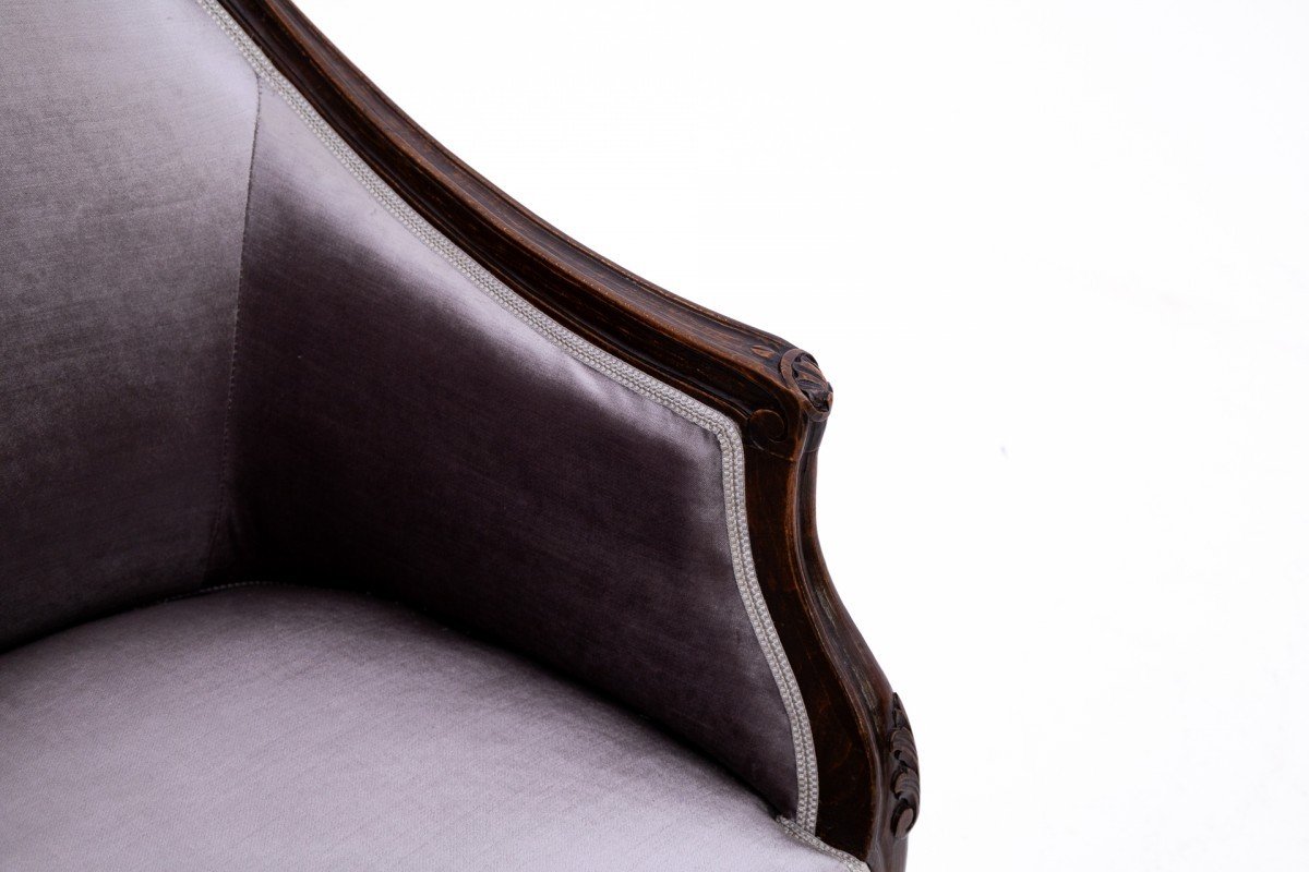 Fauteuils Gris Louis XV, France, Vers 1890.-photo-4