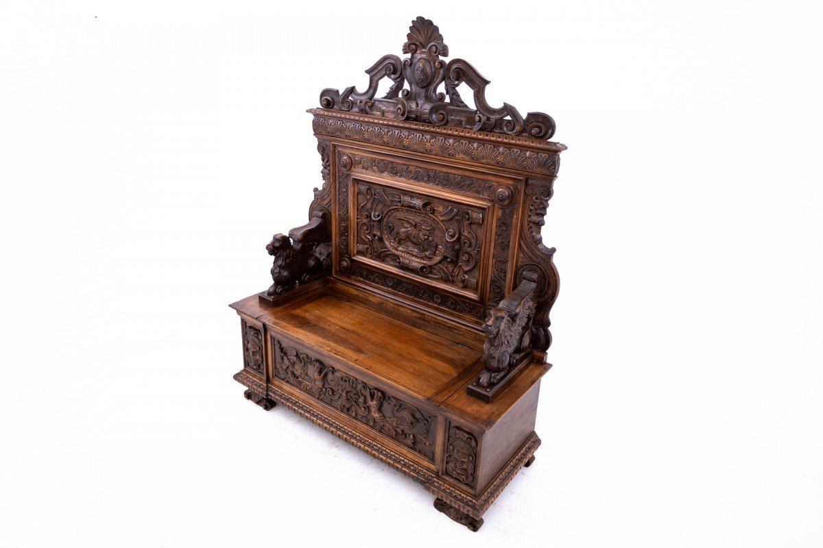 Renaissance Style Chest, France, Circa 1870.-photo-3