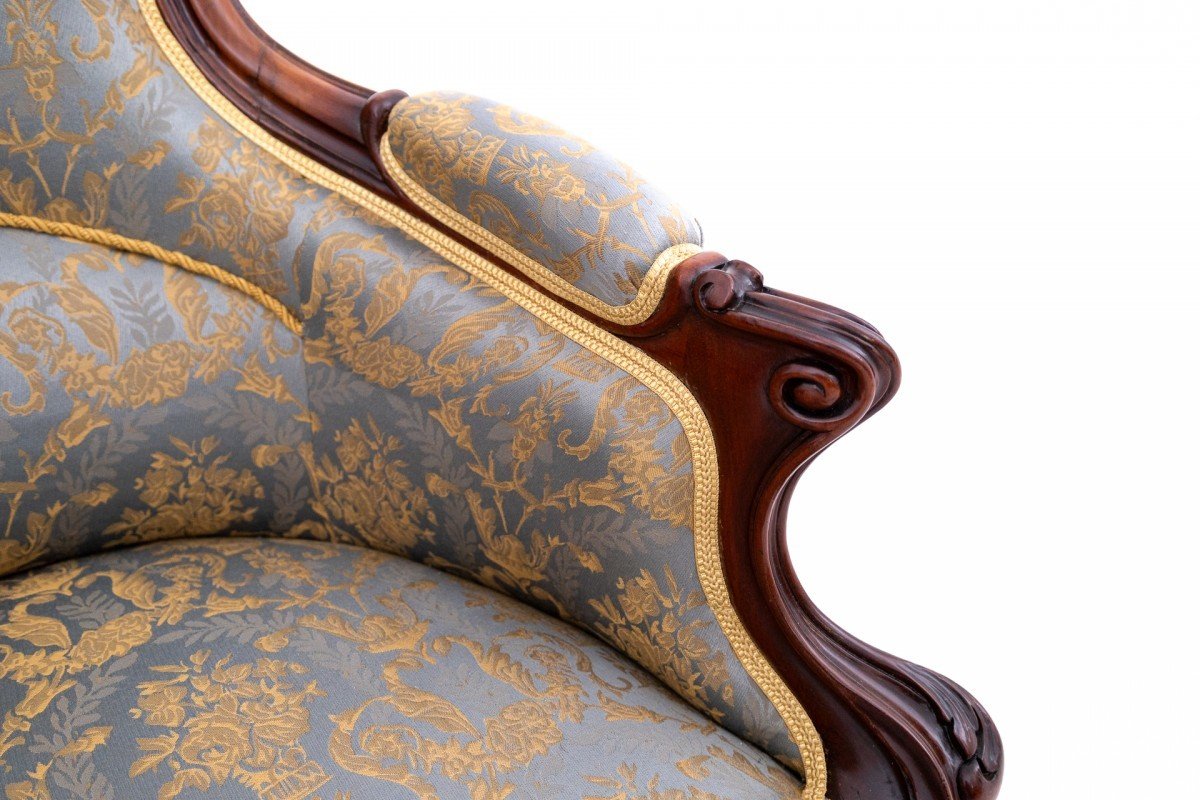Set Of Bergers Armchairs, France, Around 180. After Renovation.-photo-4