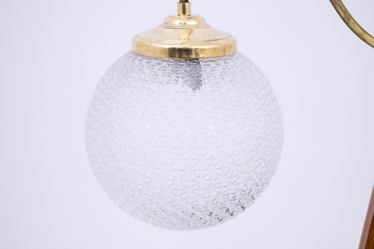 Lampadaire Art Déco, Milieu Du XXème Siècle, Pologne.diamètre 40 Cm-photo-3