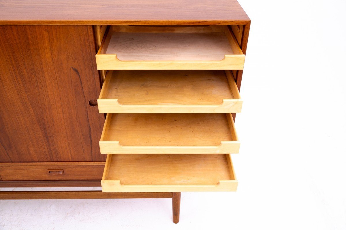 High Chest Of Drawers, Denmark, 1960s. After Renovation.-photo-1