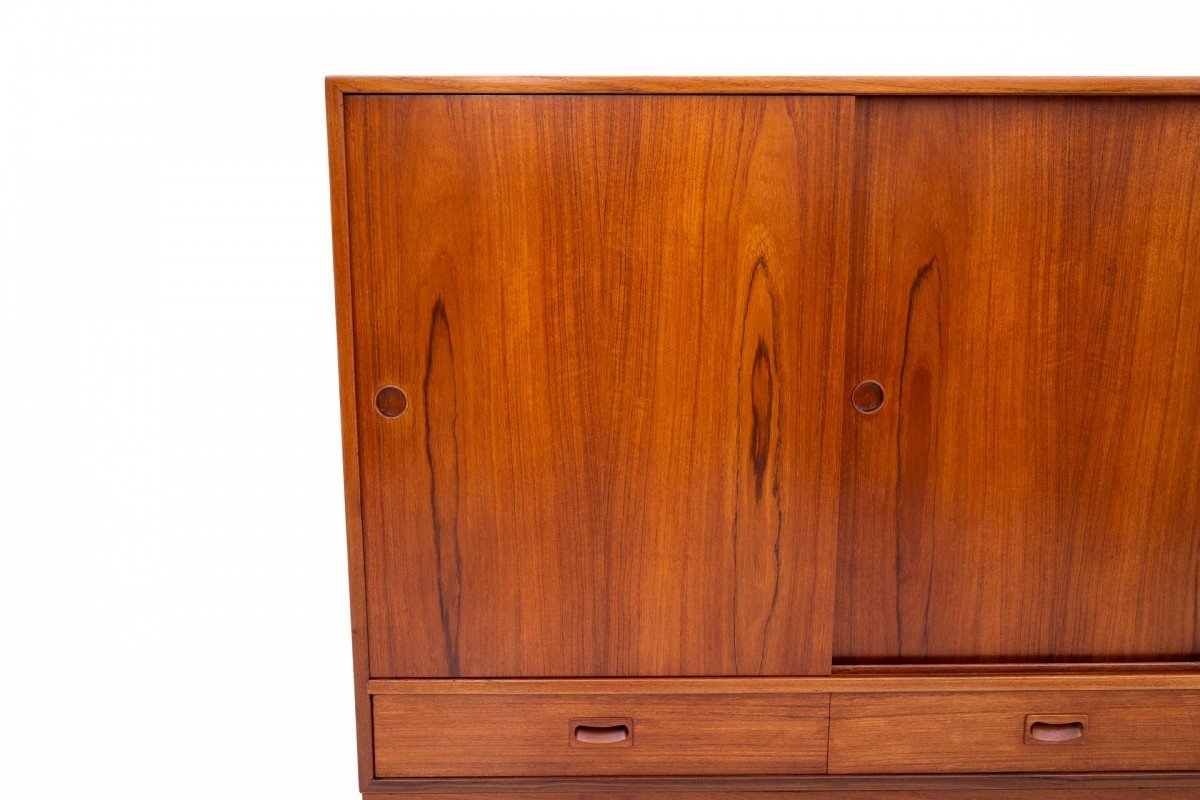 High Chest Of Drawers, Denmark, 1960s. After Renovation.-photo-5