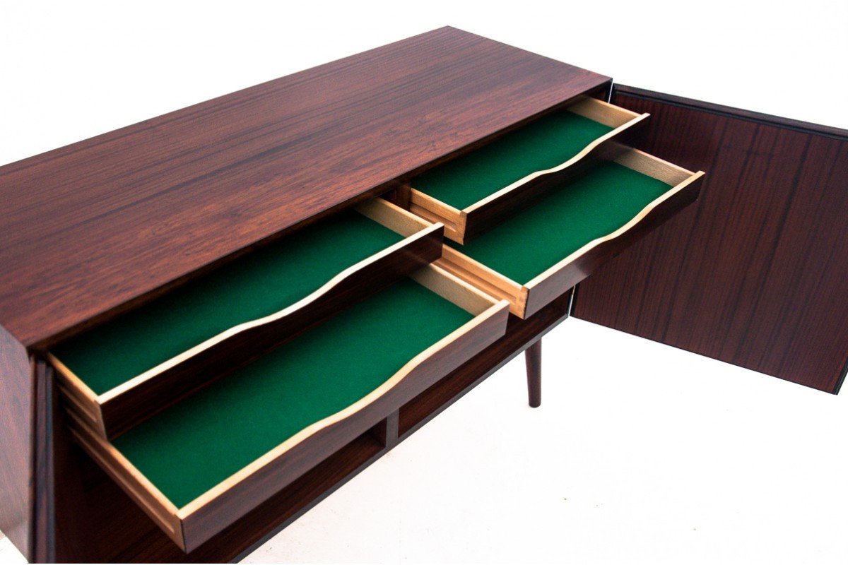 Rosewood Chest Of Drawers, Designed By Gunni Omann, Denmark, 1960s. After Renovation.-photo-4