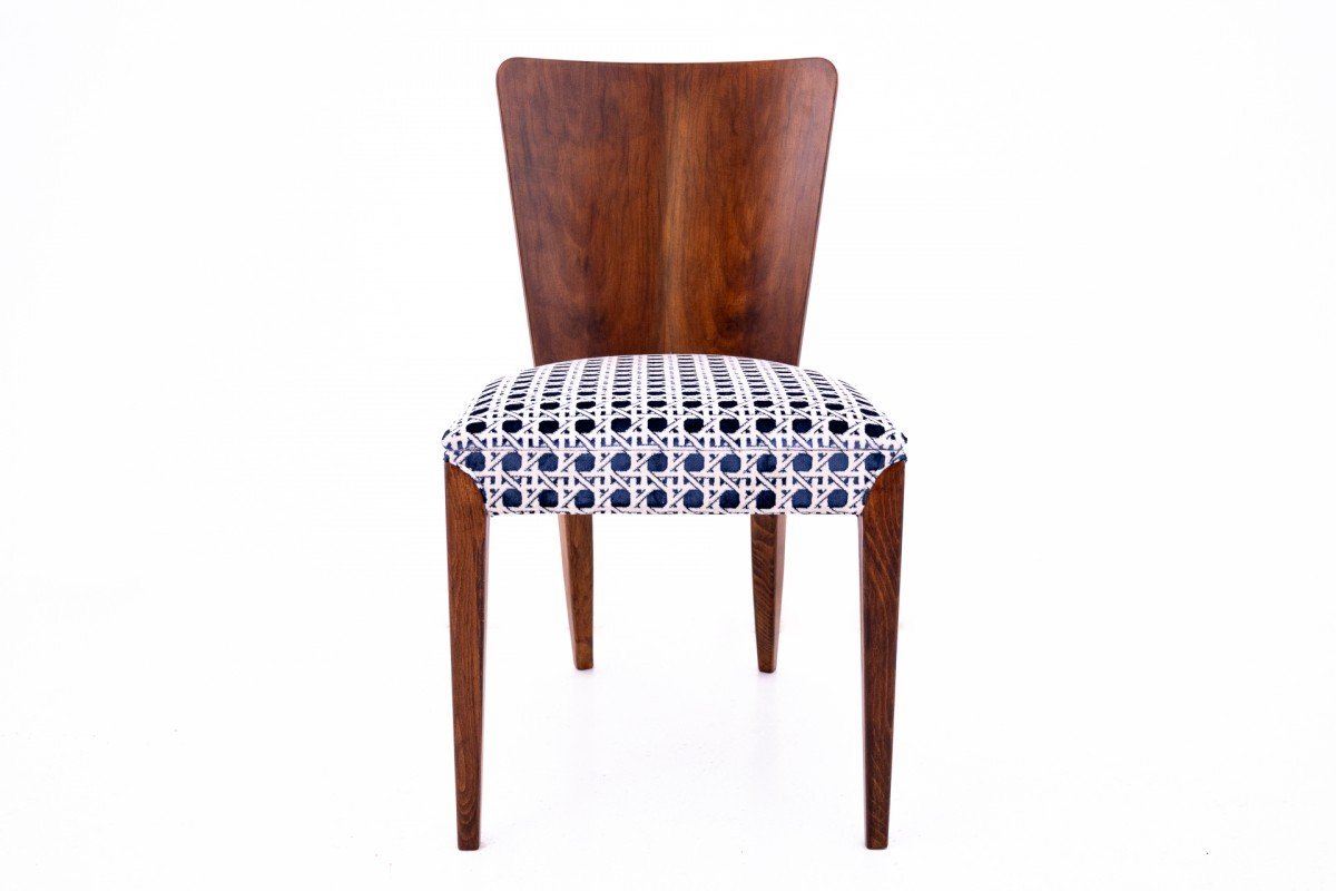 A Set Of Chairs Designed By J. Halabala, Czechoslovakia, 1930s. After Renovation.-photo-4