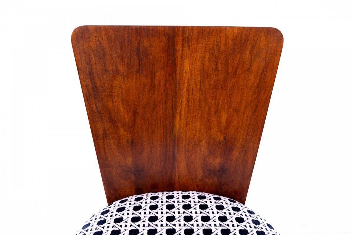 A Set Of Chairs Designed By J. Halabala, Czechoslovakia, 1930s. After Renovation.-photo-3