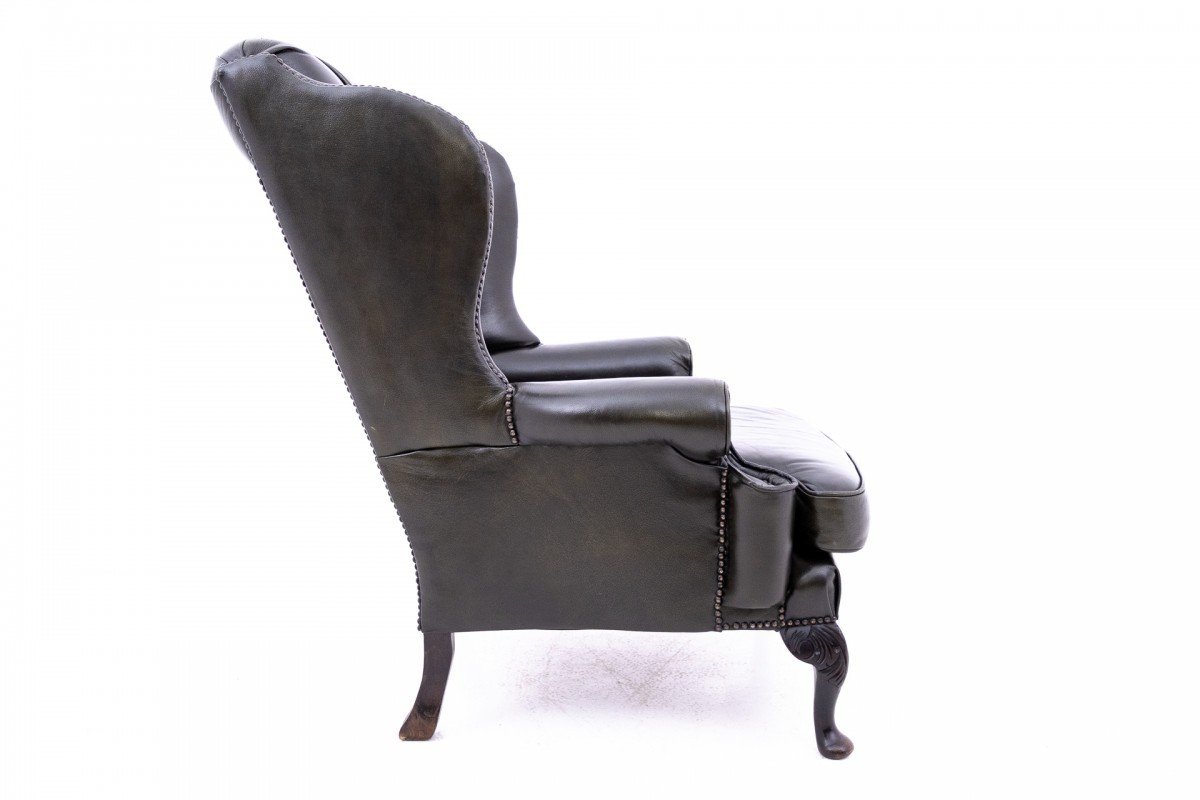Chesterfield Armchair From The 1950s, Western Europe.-photo-7