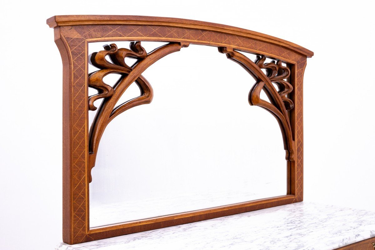 Antique Dressing Table From The Turn Of The 19th And 20th Centuries, France.-photo-2