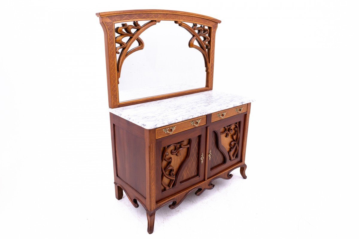 Antique Dressing Table From The Turn Of The 19th And 20th Centuries, France.