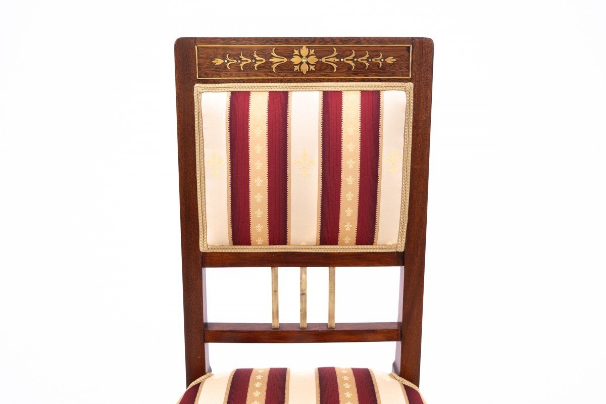 Table Et Chaises De Style Empire, France.-photo-4