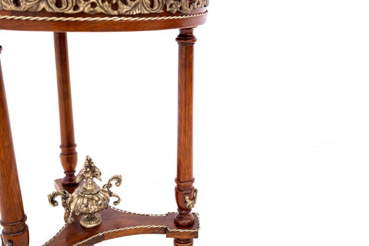 Table Marquetée, France, Début Du XXe Siècle.-photo-3