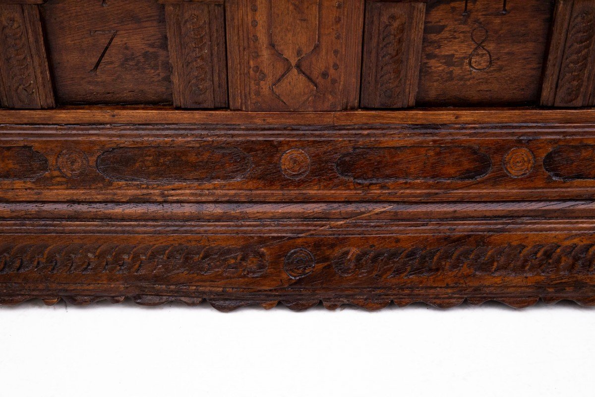Coffre Baroque En Bois De 1781.-photo-7
