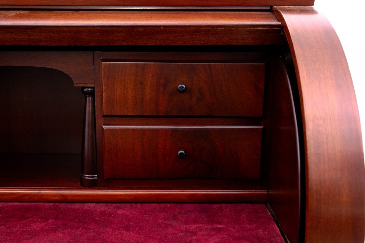  Mahogany Desk, Late 19th Century.-photo-2