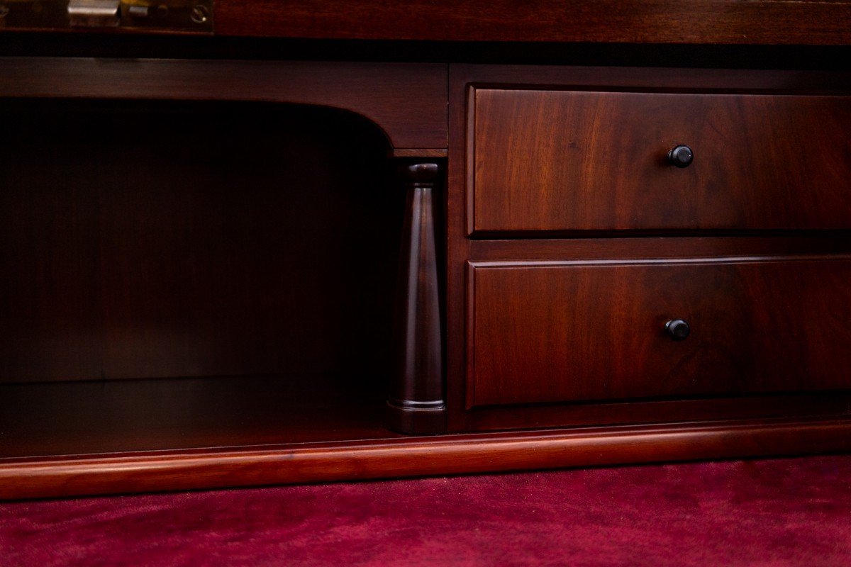  Mahogany Desk, Late 19th Century.-photo-3
