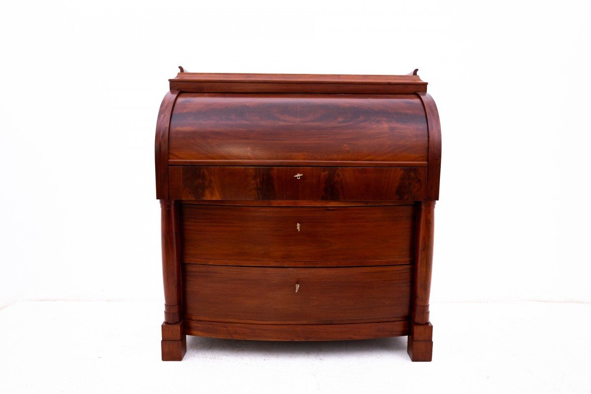 Biedermeier Secretary Circa 1880, Northern Europe.-photo-2