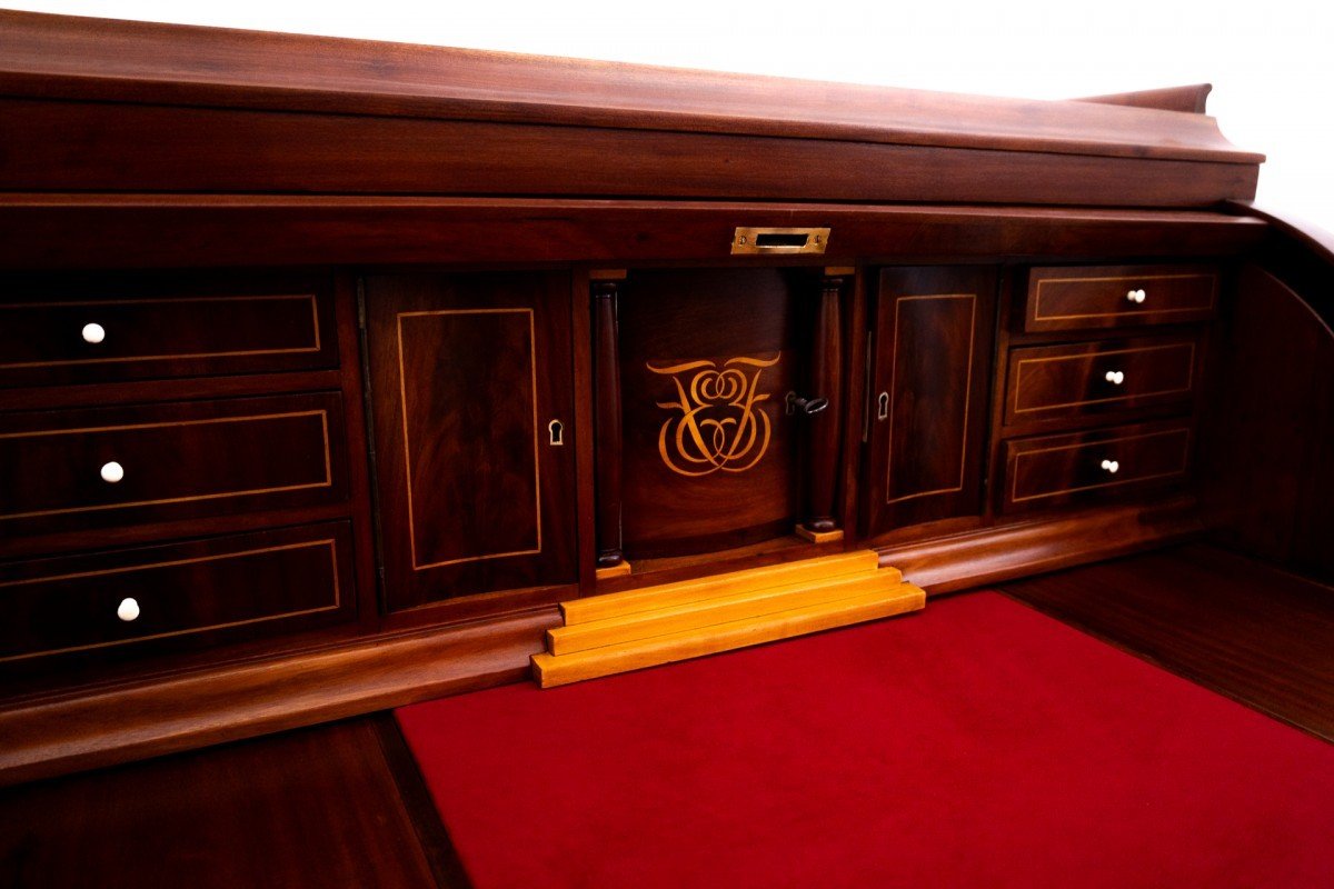 Biedermeier Secretary Circa 1880, Northern Europe.-photo-4