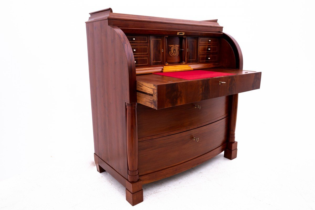 Biedermeier Secretary Circa 1880, Northern Europe.-photo-2