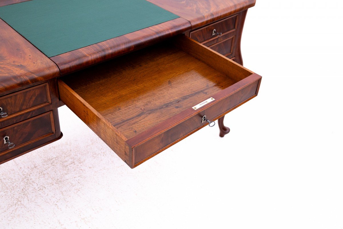Bureau En Acajou, Europe Du Nord, Vers 1870.-photo-1