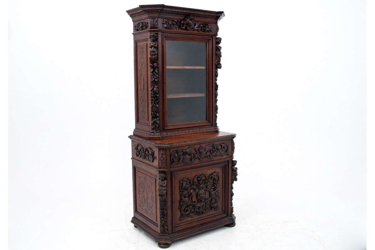 Armoire Sculptée, France, Vers 1880.-photo-2