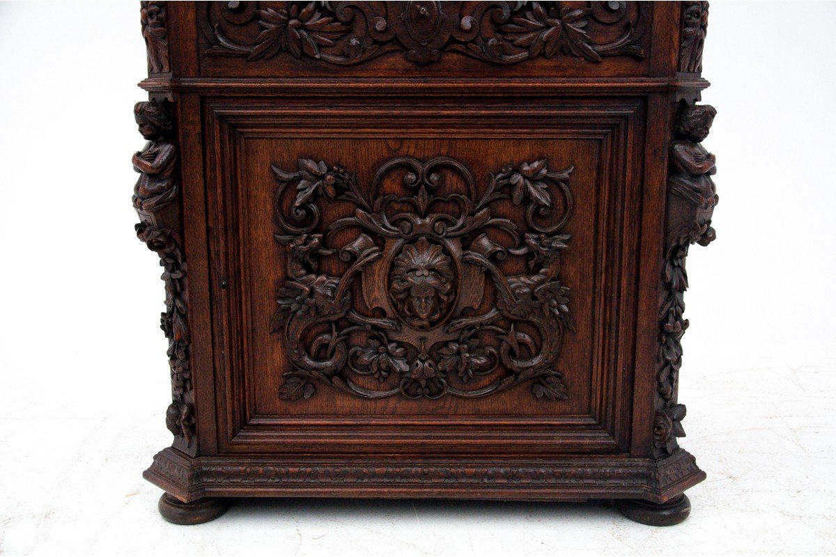 Armoire Sculptée, France, Vers 1880.-photo-8
