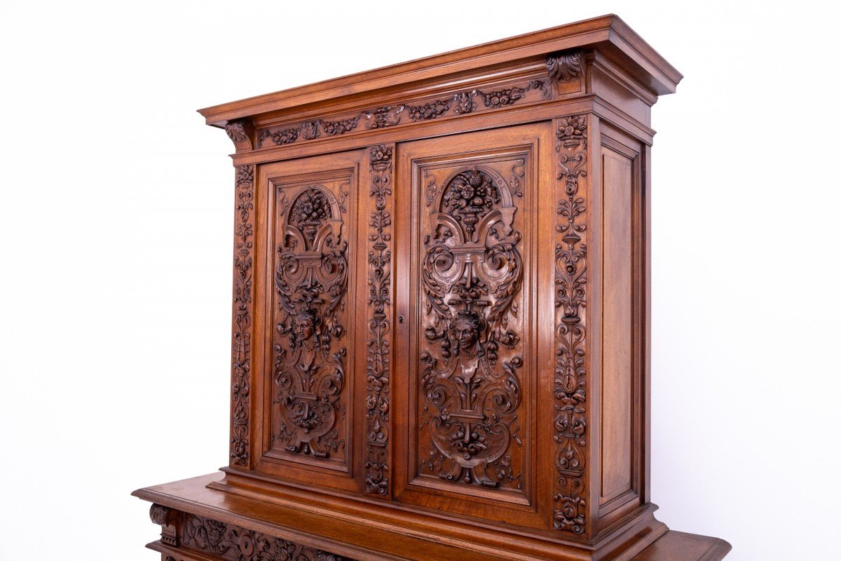 Carved Sideboard, France, Ca. 1870.-photo-4