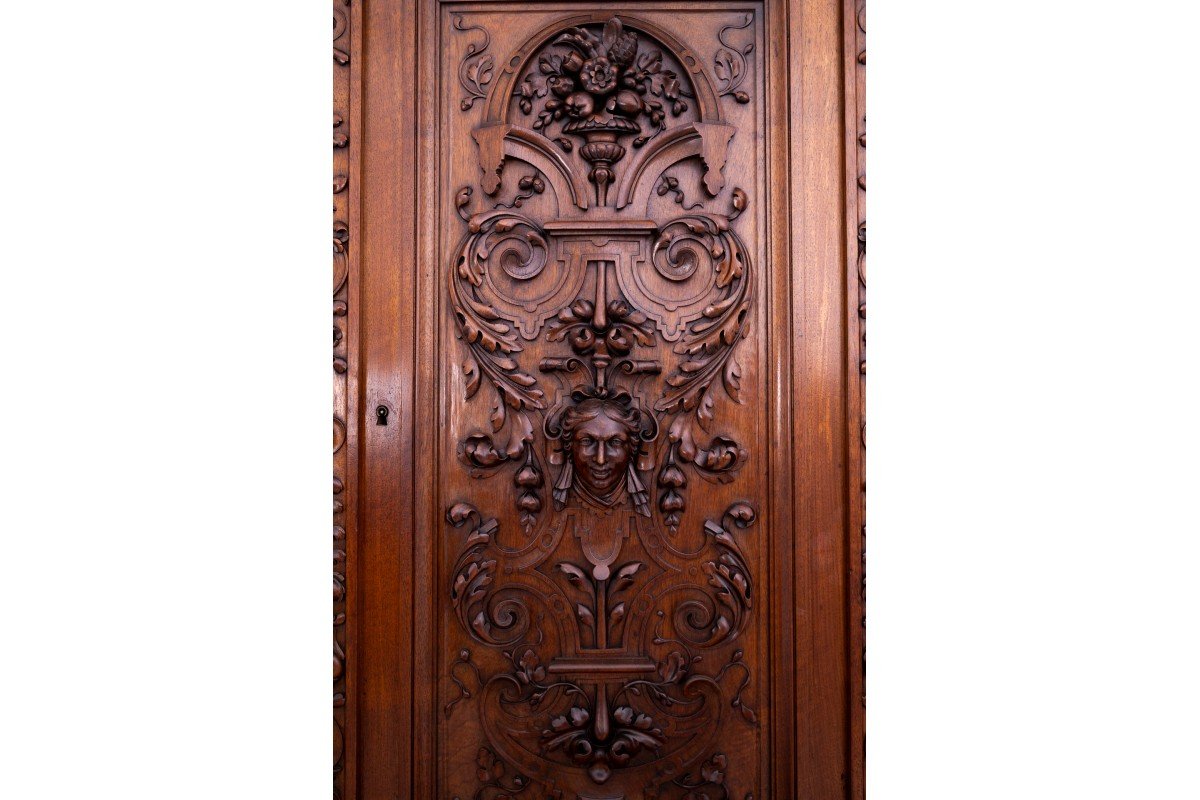 Carved Sideboard, France, Ca. 1870.-photo-2
