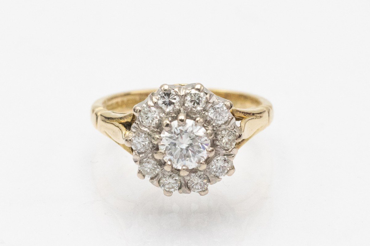 Bague en diamant unique, Royaume-Uni, vers 1989.-photo-4