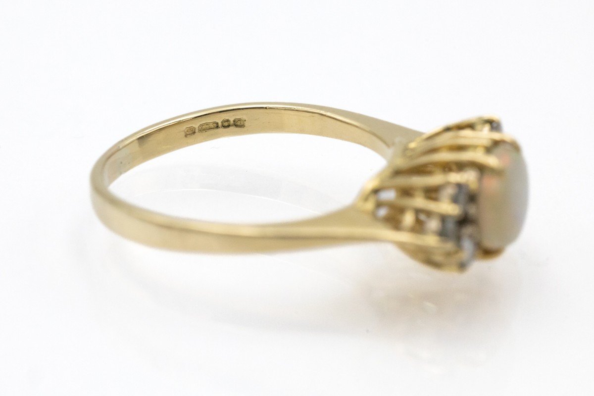 Vintage Gold, Opal And Diamond Ring, United Kingdom-photo-1