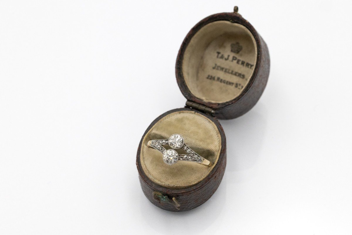 Classic Ring Set With Old-cut Diamonds, First Half Of The 20th Century-photo-1