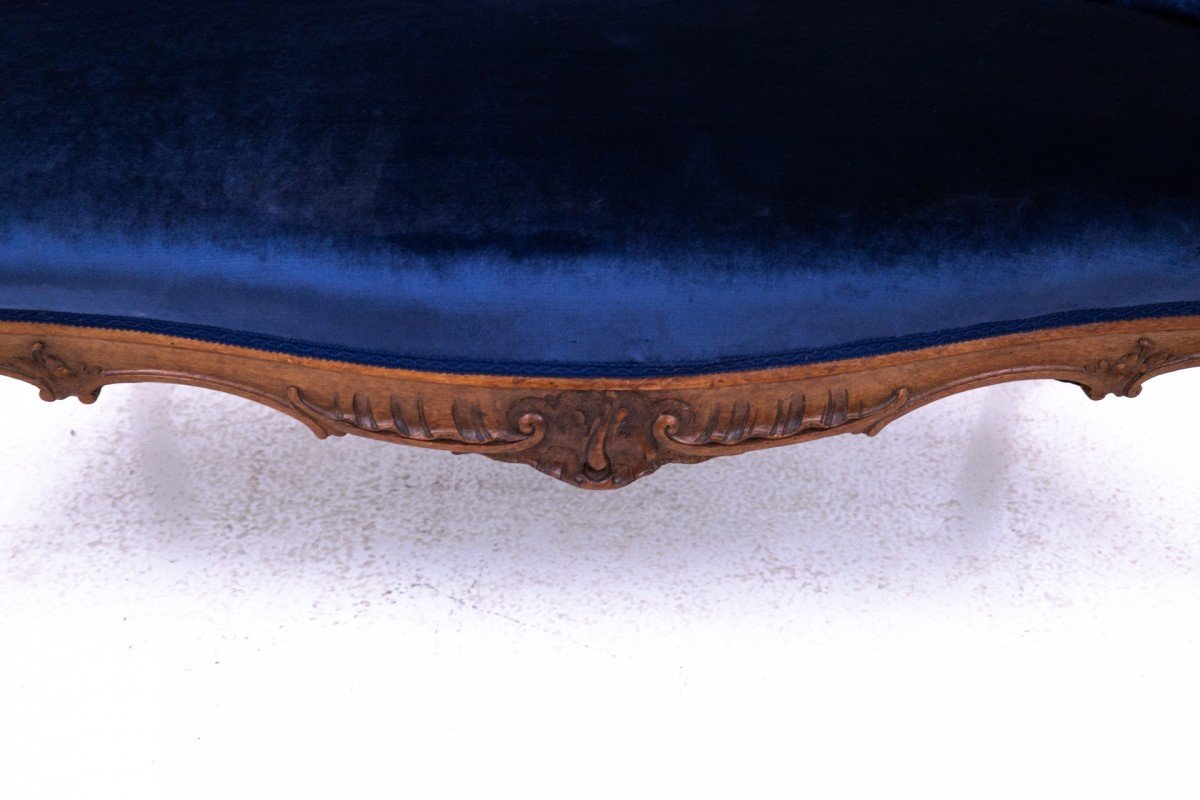 Canapé ancien, France, vers 1880. Après restauration.-photo-5