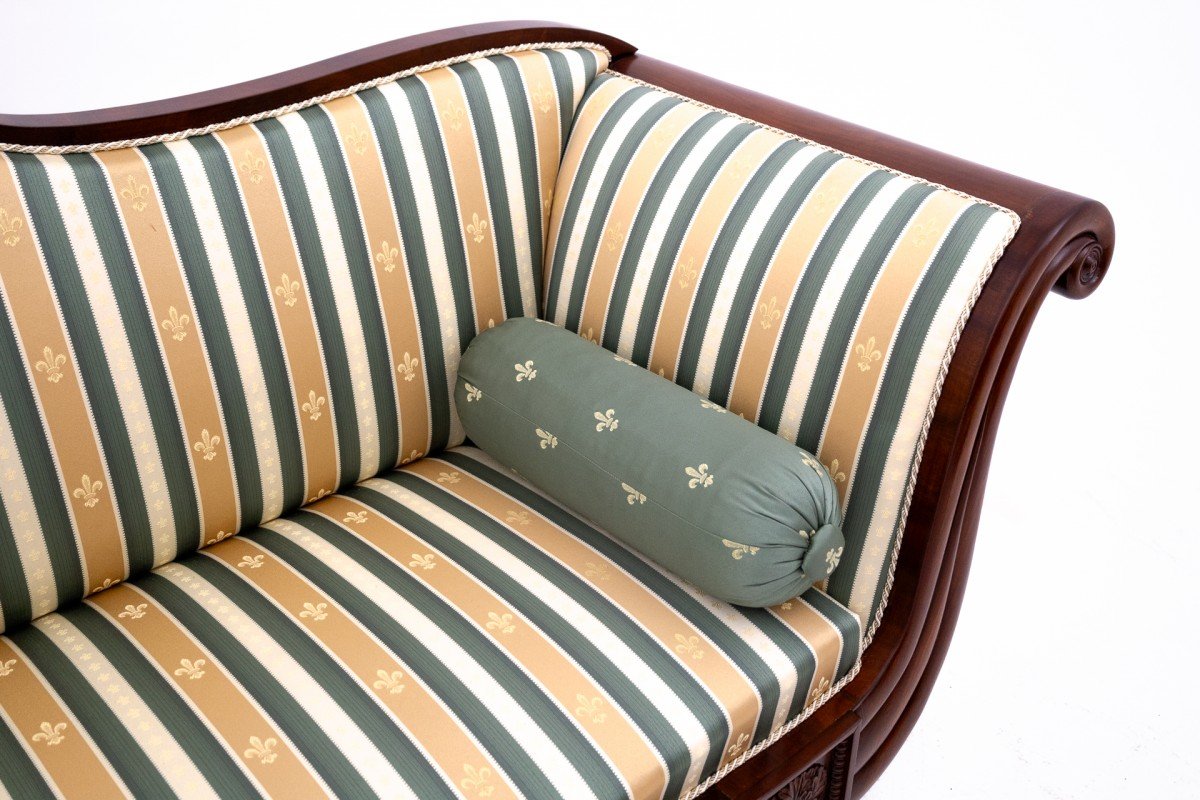 Biedermeier Sofa, Northern Europe, Circa 1860. After Restoration-photo-7