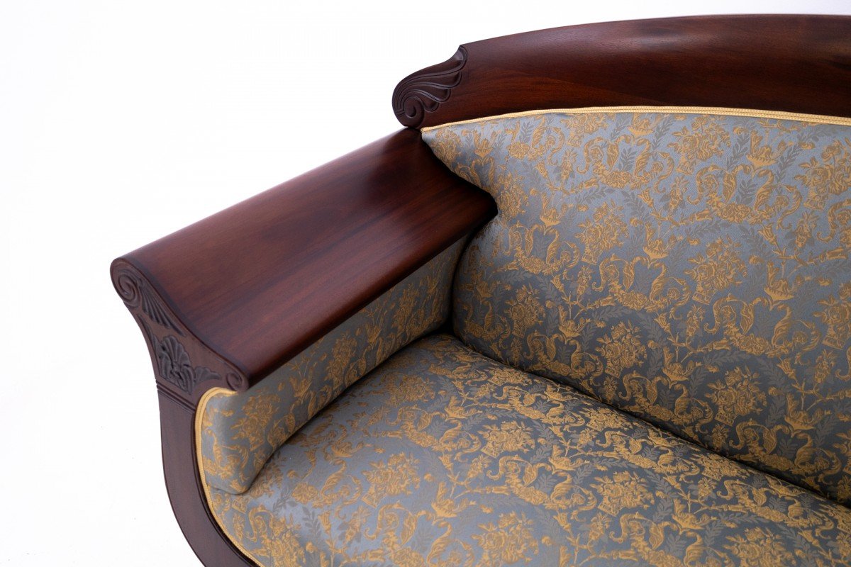 Canapé Biedermeier antique, Europe du Nord, vers 1880.-photo-3