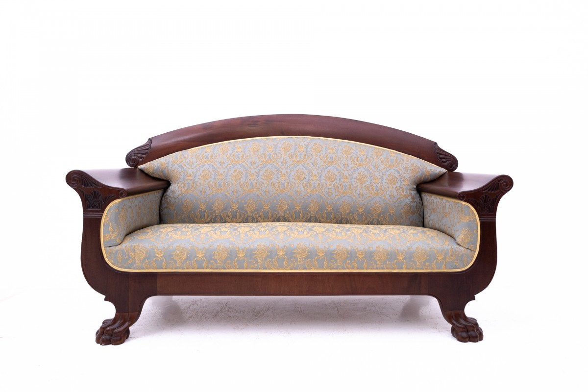 Canapé Biedermeier antique, Europe du Nord, vers 1880.