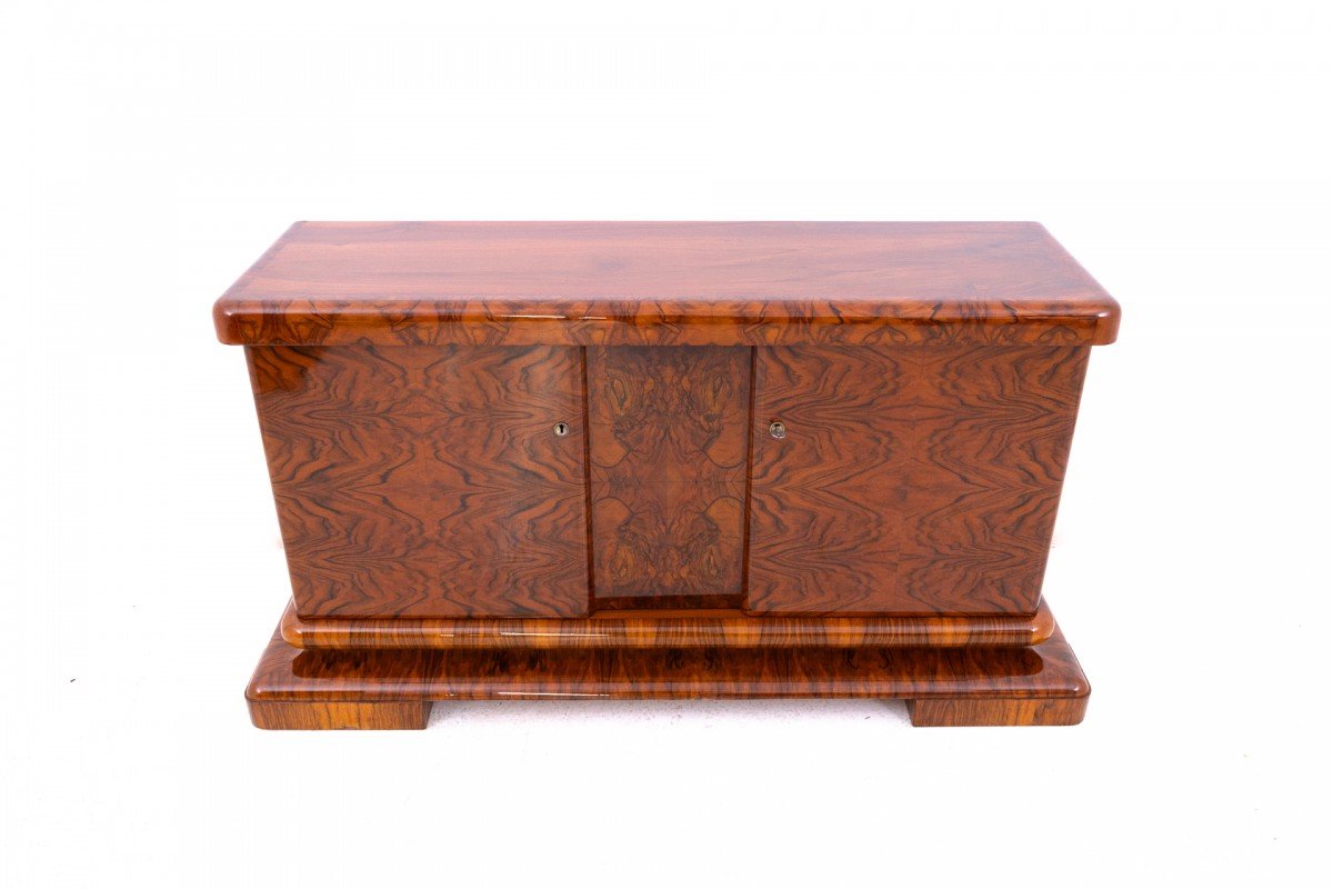 Unique Art Deco Chest Of Drawers, Poland, Circa 1930. Restored-photo-2