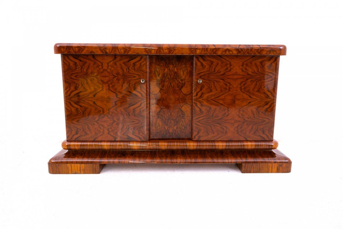 Unique Art Deco Chest Of Drawers, Poland, Circa 1930. Restored-photo-3