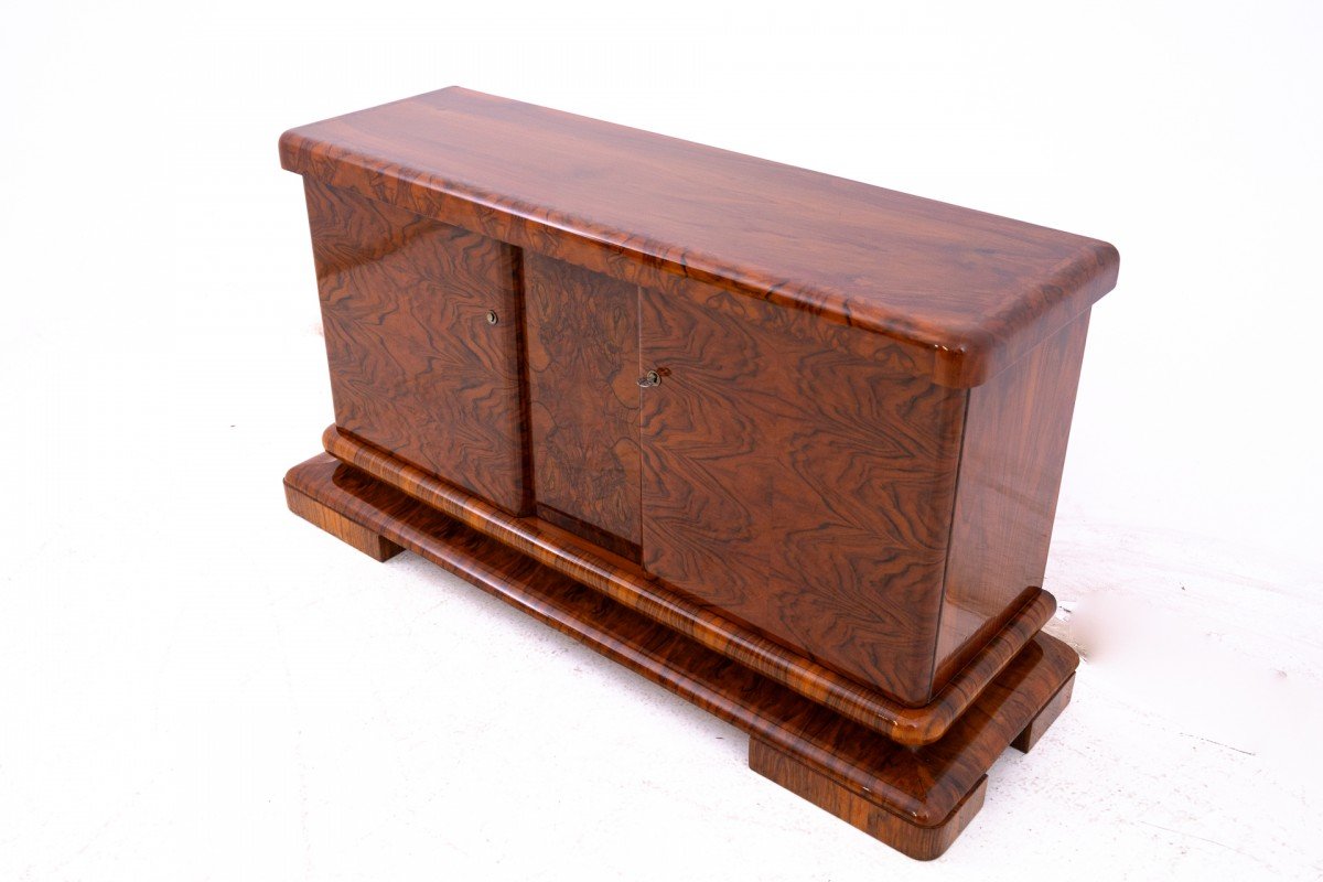 Unique Art Deco Chest Of Drawers, Poland, Circa 1930. Restored-photo-1